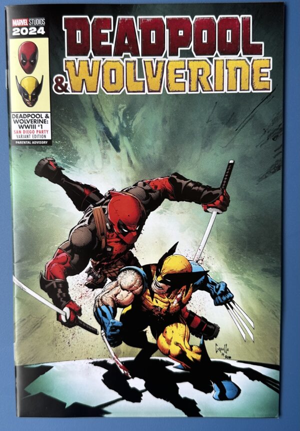 DEADPOOL & WOLVERINE WWIII #1 - SAN DIEGO PARY VARIANT COVER BY CAPULLO & PLASCENCIA