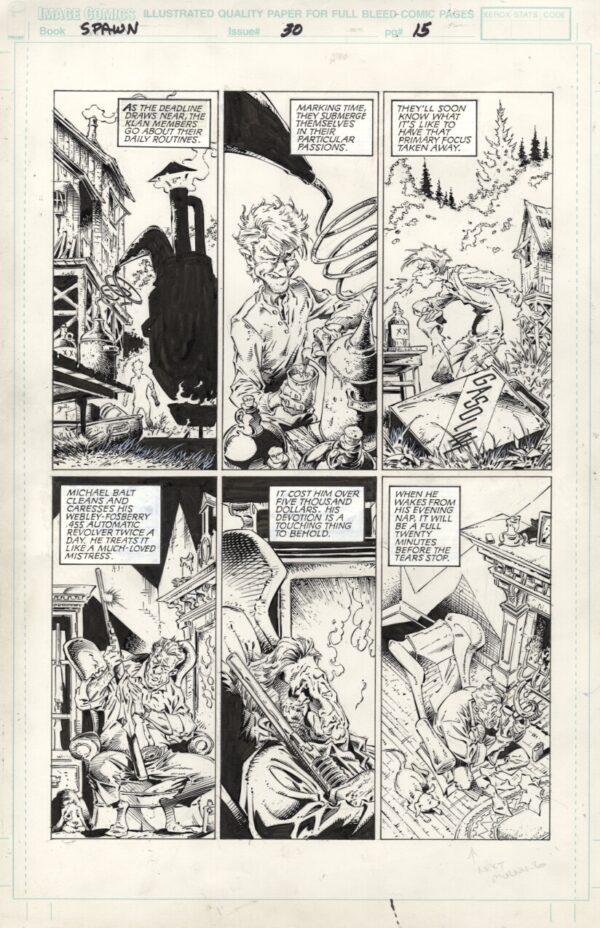 SPAWN - ISSUE 30 - PAGE # 15 - ORIGINAL ART PAGE