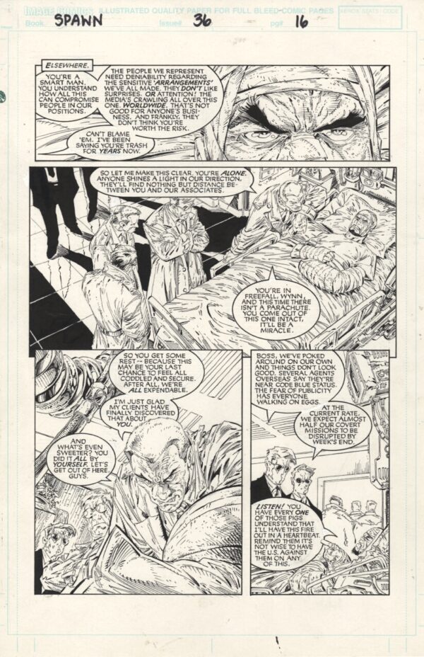 SPAWN - ISSUE 36 - PAGE # 16 - ORIGINAL ART PAGE