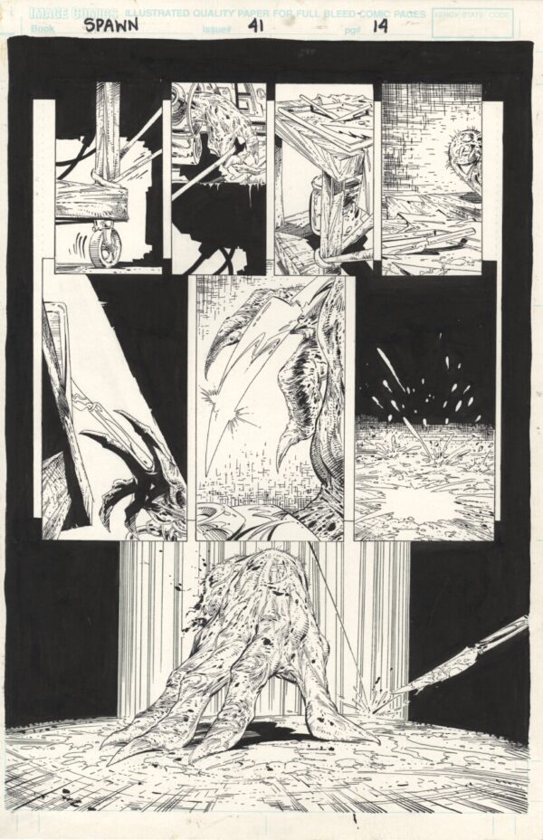 SPAWN - ISSUE 41 - PAGE # 14 - ORIGINAL ART PAGE