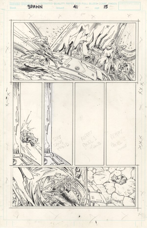 SPAWN - ISSUE 41 - PAGE # 15 - ORIGINAL ART PAGE